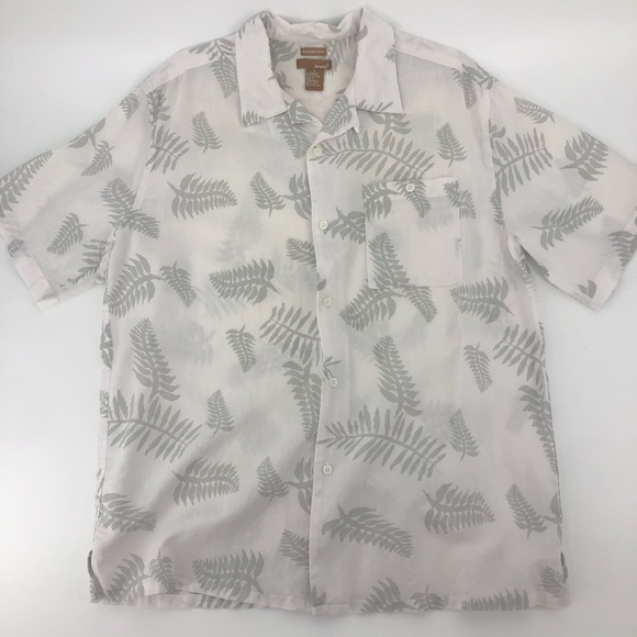 🎈 Bruno Black & White Hawaiian Tropical Print - Picture 11 of 11